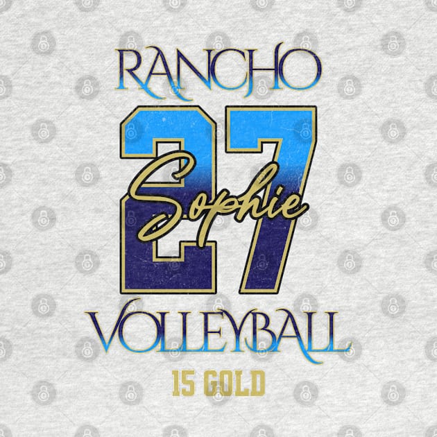 Sophie #27 Rancho VB (15 Gold) - White by Rancho Family Merch